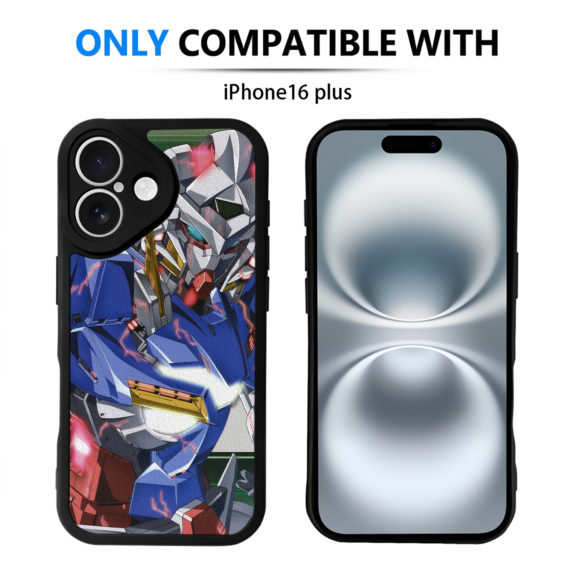 （画像用） 機動戦士ガンダム Mobile Suit Gundam 【iPhone 16シリーズ対応】シリコンスマホケース（レザー調） 材質：シリコン